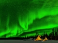 Yung Niem, Canada - Aurora appearing over YK